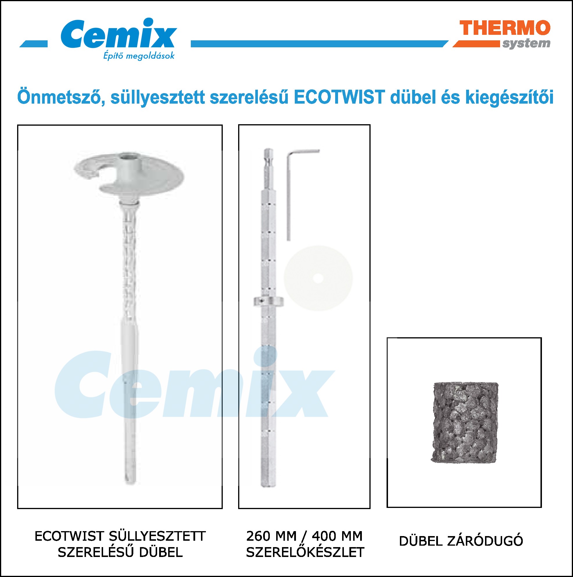 Cemix - ECOTWIST dubel termekkep